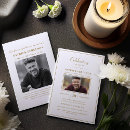 Search for gold funeral invitations Simple