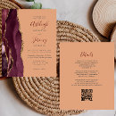 Search for burgundy and peach invitations Modern