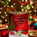 Search for red and gold christmas invitations Festive