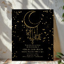 Search for celestial birthday invitations Gold stars