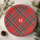 Search for plaid christmas plates Winter
