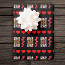 Search for queen of hearts wrapping paper Black