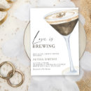Search for love is brewing bridal shower invitations Coffee beans