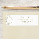 Search for ivory gold return address labels Calligraphy