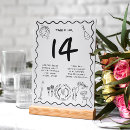 Search for retro wedding table cards Fun