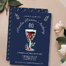 Search for red 80th birthday invitations Flowers