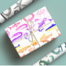 Search for sea creature wrapping paper Summer birthday