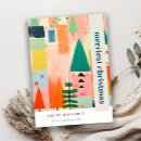 Search for abstract art christmas cards Retro