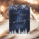Search for christmas tree wedding invitations Winter wonderland