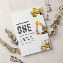Search for bulldozer birthday invitations Tractor