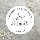 Search for sweet treat wedding stickers Elegant