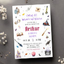 Search for magic spell invitations Watercolor