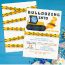 Search for backhoe invitations Excavator bulldozer backhoe