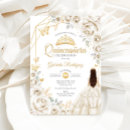 Search for white quinceanera invitations 15th birthday