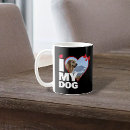 Search for heart pet mugs I love my dog