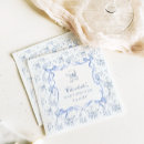 Search for vintage blue white floral napkins Chinoiserie