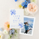Search for bird save invitations Blue and white