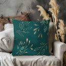Search for teal leaves cushions Elegant