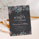 Search for silver 1st birthday invitations Girl
