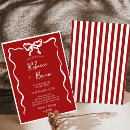 Search for red ribbon invitations Retro
