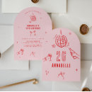 Search for modern 30th birthday invitations Pink and red