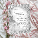 Search for silver glitter quinceanera invitations Winter