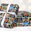 Search for orange and black wrapping paper Happy birthday
