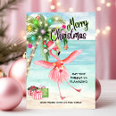 Search for flamingo christmas cards Whimsical
