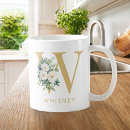Search for floral letter mugs Watercolor