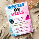 Search for wheels or heels invitations Boy or girl