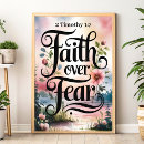 Search for faith over fear posters Scripture