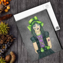Search for green grey postcards Halloween