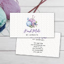 Search for needle business cards Crochet