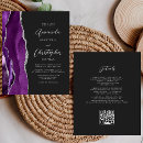 Search for purple black silver invitations Modern