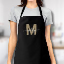 Search for black designs aprons For her