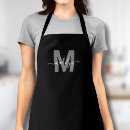 Search for black calligraphy aprons For her