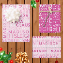 Search for pink santa wrapping paper Typography