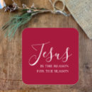 Search for jesus is the reason for the season stickers Red