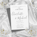 Search for 25th silver wedding anniversary invitations Simple