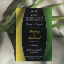 Search for black and yellow wedding invitations Gold