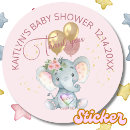 Search for with elephants stickers Baby shower thank you