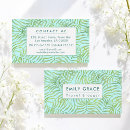 Search for leaves pattern business cards Watercolor