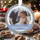 Search for husband and wife christmas tree decorations Simple handwritten script calligraphy