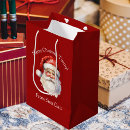 Search for santa claus gift bags Red