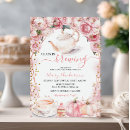Search for tea baby girl shower invitations Floral