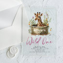 Search for gender neutral 1st birthday invitations Safari