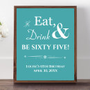 Search for 65th birthday posters Vintage