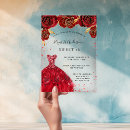 Search for red sweet 16 invitations Roses