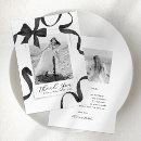 Search for bow photo cards Black and white
