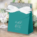 Search for teal blue wedding favour boxes Modern
